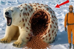 Rescuing an Injured POLAR BEAR  Covered in Honeycomb-like Holes | Animal rescue