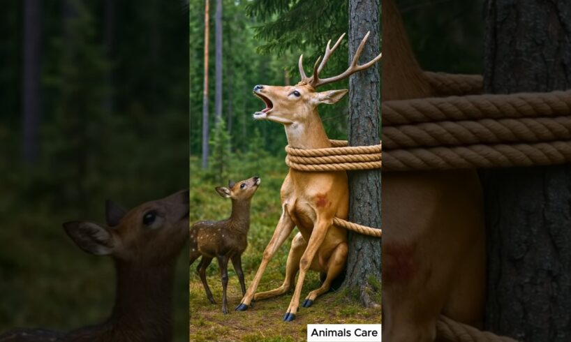 The Daring Rescue – A Helpless Deer’s Fight For Freedom