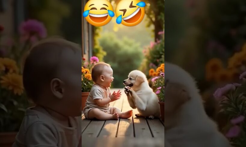 Viral cute baby dog video #instagram #cute #cutebaby #viralvideo #funny #youtubeshorts #youtube #dog