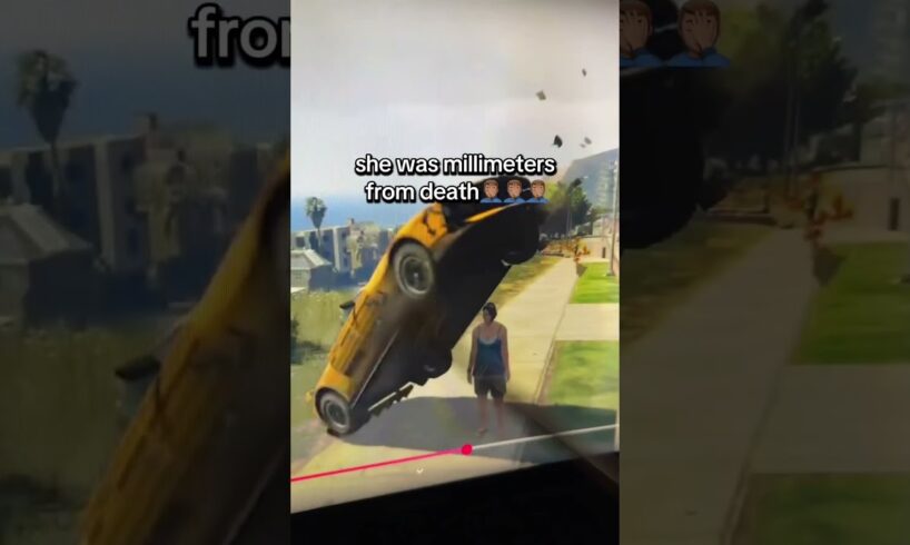 luck save him from death ☠️ #fingerpointer #gta5 #funny