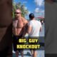 How to Knock Out a Bigger Guy in a Street Fight. #boxing #boxingtraining #martialarts #mma #fyp#omg