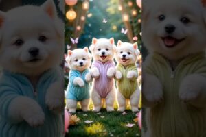 Cute Puppies Crazy Dance 😆| #funnyanimals #cutepuppy #cartoon #funnyvideo #viraldance #537
