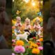 3 Cute baby boys and Cute puppies dancing on up Wala thumka  #trendingshorts #trending #shorts
