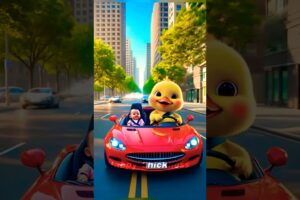 "A Chick Rescues Baby From The Street!"🥰🦆#ai #animation #animals #rescue #baby #viral