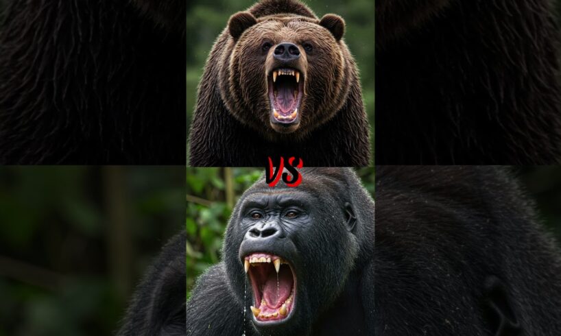 ANIMAL FIGHTS! CAN 100 MEN HANDLE A GORILLA!? #animalbattle #animals #gorillavs100men