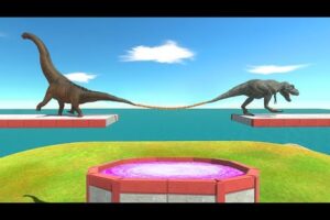 All Dinosaurs Who Pulls Harder Over Portal - Animal Revolt Battle Simulator