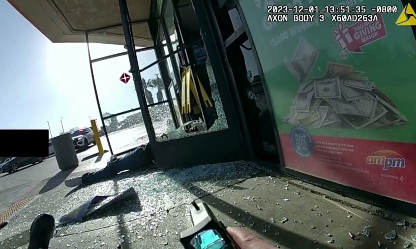 Bodycam Video Captures Intense Shootout at Victorville Gas Station; Sergeant Wounded, Suspect Killed