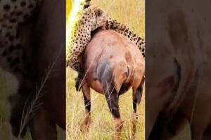 Cheetah vs Aggressive Pitbull Dog Fight 😨🥵😱. #pitbull #cheetah #fight #shorts #animalshorts