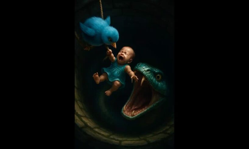 🐥Chick rescue the baby from snake🐍