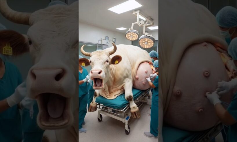 Cow need help doctor's rescued a pregnant cow #humanity #animals #cow #pets #veternary #rescueanimal