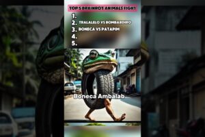 Crazy Fights Between Italian Brainrot Animals! #FunnyShorts #Brainrot #AnimalClash