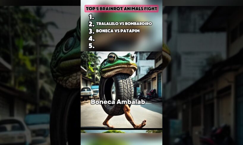 Crazy Fights Between Italian Brainrot Animals! #FunnyShorts #Brainrot #AnimalClash