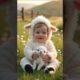 Cute Babies Playing with Real Baby Animals | Heartwarming Animal Moments #baby #animals #ai #shorts