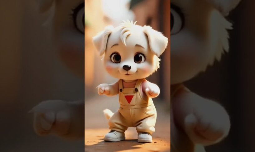 Cute Puppies Dance 🐶👣 #shorts #youtubeshorts #petdance #cute #puppy #dancevideo