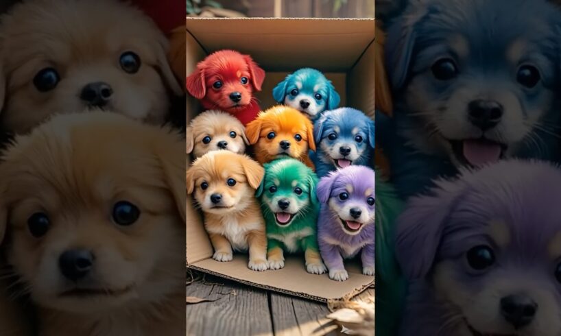 Cute Puppies 🐶 #dog #cute #cuteanimal #pets #ai #edit #grow #cutepuppy