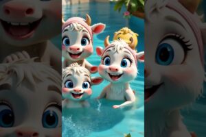 Cute ai pets playing in water  #funny #cartoon #animals