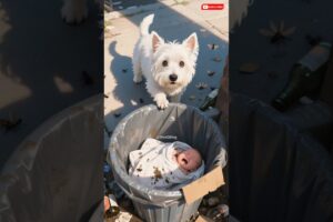 Cute baby was rescued by dog | Heartwarming dog rescue story #cute #dog #rescue #story #dogrescue