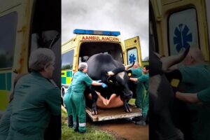 Doctors Rescue Heavily Pregnant Cow From Lush Green Farm #shorts