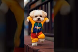 Dog Motorcycle Dance 😂