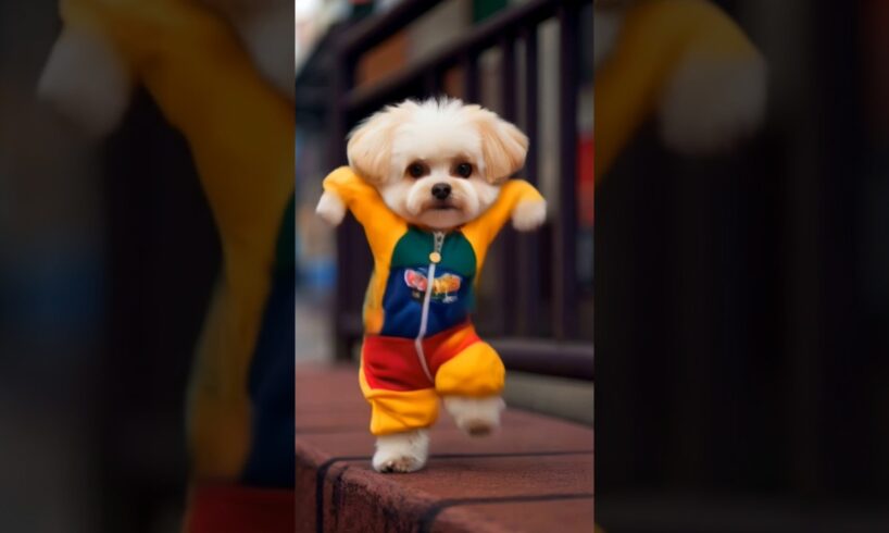 Dog Motorcycle Dance 😂