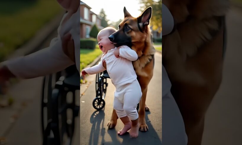 Dog Saves Crippled Baby From Car Accident - Heroic Rescue!