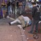 Dude gets knocked out in fight 6th Street Austin TX 4-25-2025