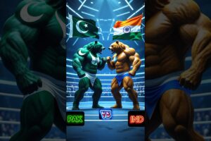 Epic Bear 🐻 Fight: Pakistan vs India | Who Wins? #bear #bearfight #pakvsindia #viralshorts