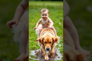 Family's Guardian Angel Dog rescue #baby  #dog #shorts #cute "video content intended for Adults"