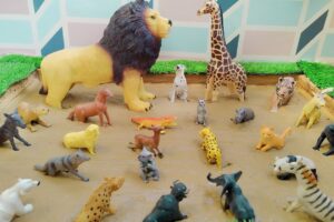 Forest Creatures Meet Farm & Pet Animals in the Sandbox | Learning & Playing