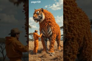 Giant Tiger Covered in Bees Rescued in Surreal African Wilderness #shorts #ytshort #viralvideo