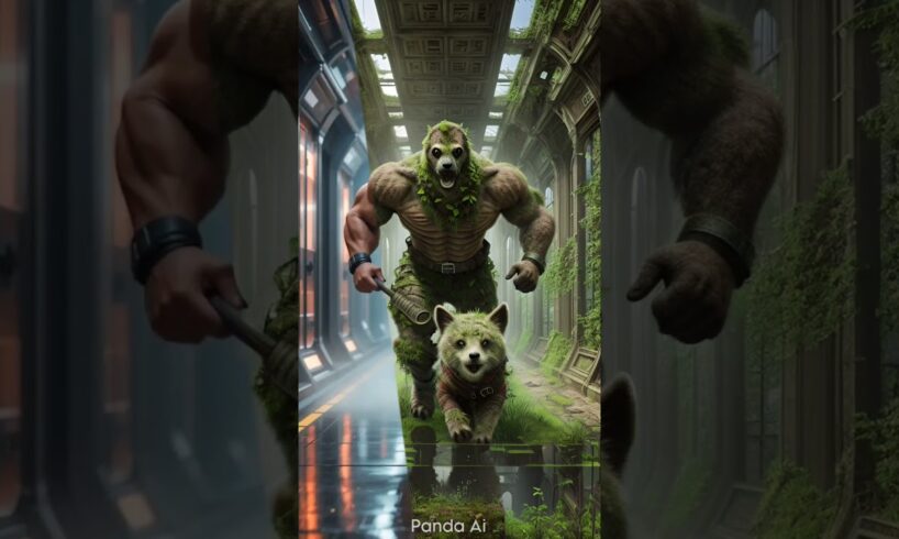 ❤️Hanuman ji saved these two cute puppies 6🥰The kindness of friends #cat #cute #love #shorts #panda