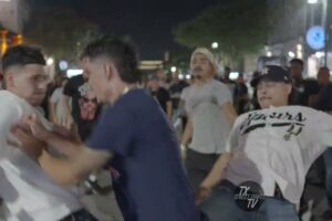 Held his own: He wins a 5 vs 1 fight and gets ovation 6th Street Austin TX