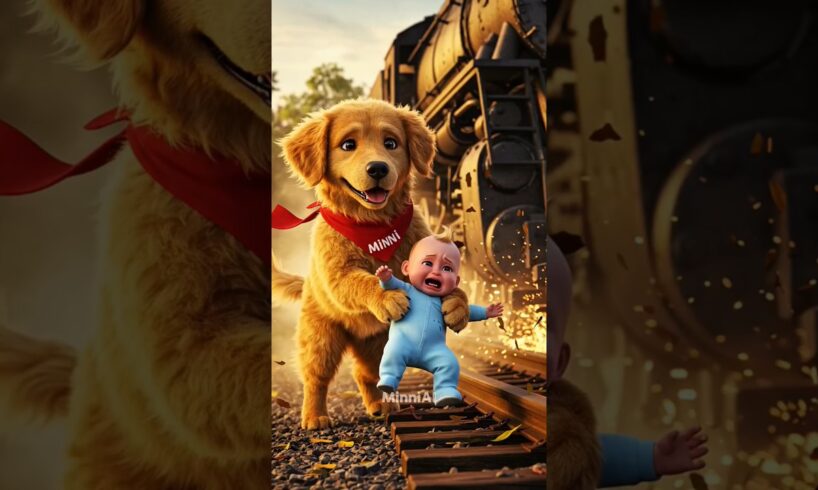 Hero Puppy Saves Baby From Speeding Train! 🚂🐶 Heart-Stopping Rescue!