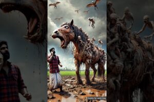 Horse covered with millions of zombies 😭 rescued by farmers, #ai #rescue #trending