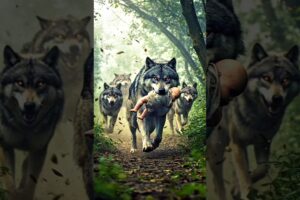 'Incredible Moment Baby Is Rescued From Wolf Attack'