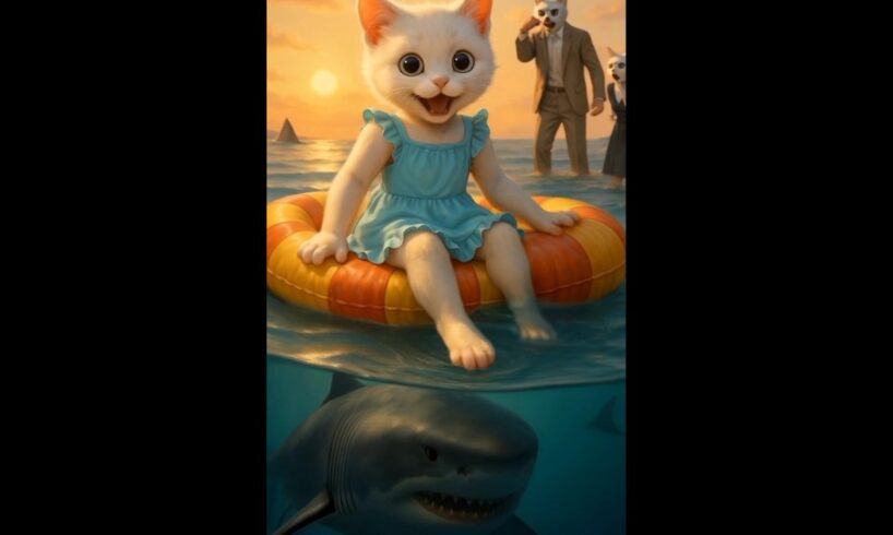 Kitten rescue by Father Cat #cat #kitten #shorts