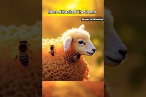 Lamb Attacked By Killer Bees #ai #shorts #trending #rescue #kidsshorts #humanity #shortsfeed