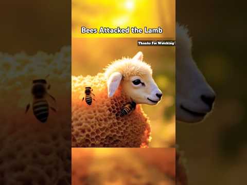 Lamb Attacked By Killer Bees #ai #shorts #trending #rescue #kidsshorts #humanity #shortsfeed