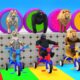 Long Slide Game With Cow Elephant Gorilla Hippopotamus Tiger - 3d Animal Game - Funny 3d Animals