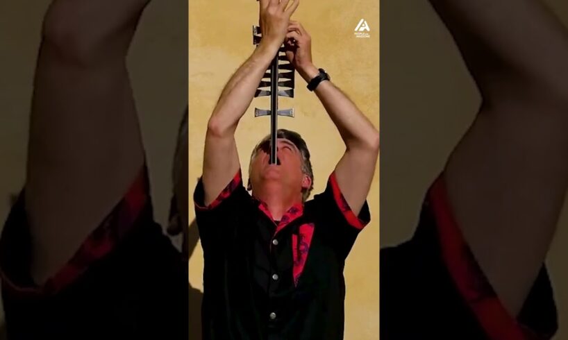 Man Swallows 10 Swords | People Are Awesome #shorts #extremesports