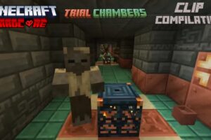 Minecraft Hardcore Trial Chamber Clip Compilation!