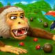 Monkey Fights Giant Bug! 🐒| Funny Animal Clash Full of Crazy Moments!