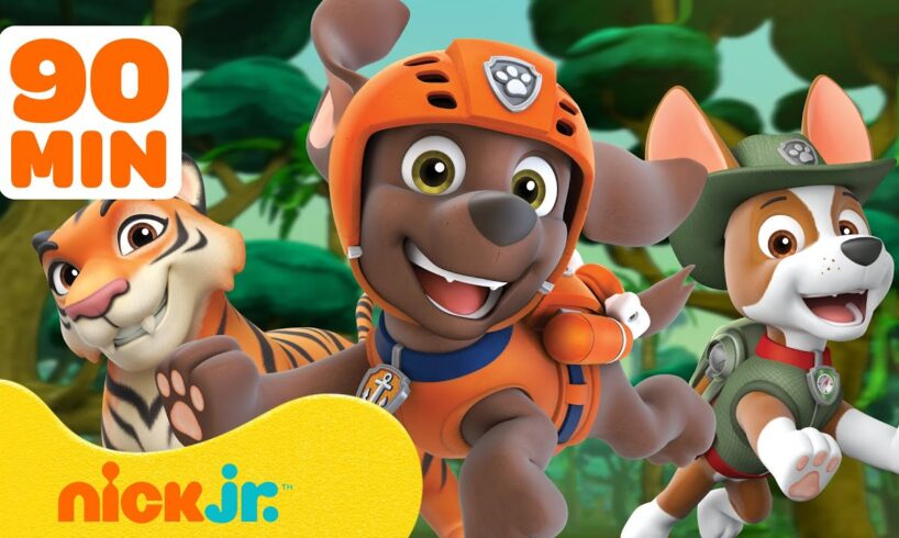 PAW Patrol Baby Animals Rescues! w/ Zuma & Tracker #7 ЁЯРп 90 Minutes | Nick Jr.
