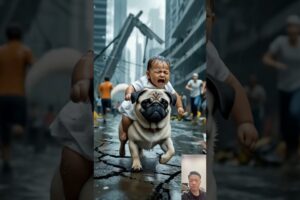 Pug rescued cute baby in earthquake,Jesus can’t rescued him #story #animals #cuteanimals #jesus