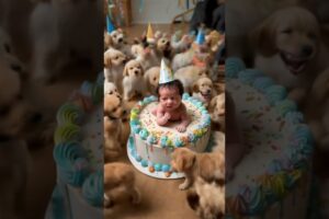 Relaxation - Happy Birthday Celebrating Grandma with Cute Puppies