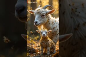 Rescue Team🚁 Saves Goat🐐 and Her Baby #urduaistories #ai #cute  #facts #animals #