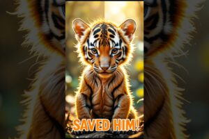 Rescuing a Starving Tiger Cub – From Near Death to Full Recovery. #animalrescue