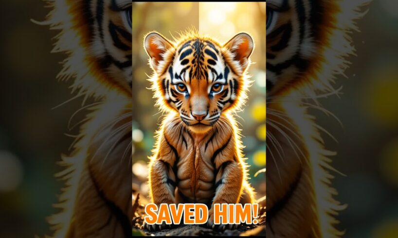Rescuing a Starving Tiger Cub – From Near Death to Full Recovery. #animalrescue