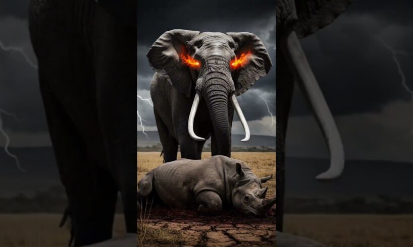 Rhino vs. Elephant | Animal Fights!