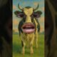 The children are playing outside the garden #animals #cow #funny